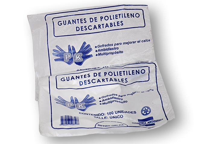 Guantes de polietileno